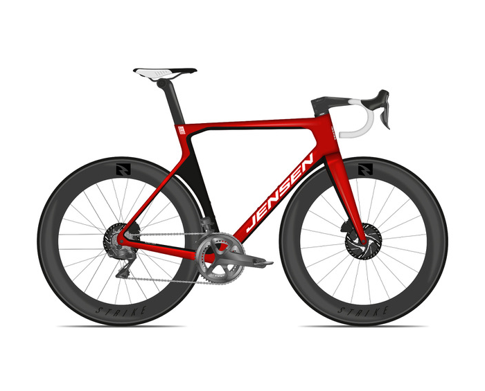 JENSEN CC6 DISC RØD DURA ACE Di2 3 JENSEN CC6 DISC RØD DURA ACE Di2 - Billede 3