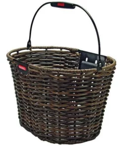 Kurv Front Oval Brun Flet KLICKFIX