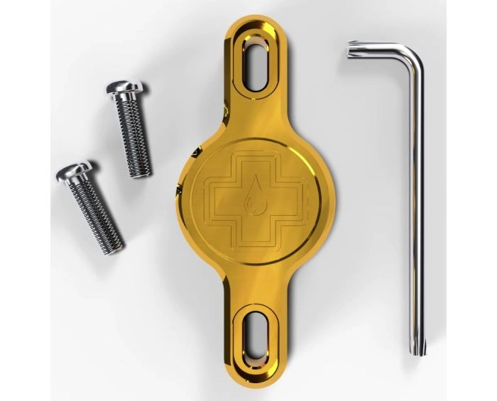 Muc-Off Secure Tag Holder 2.0 - Gold - Til Apple Airtag 1 Muc-Off Secure Tag Holder 2.0 - Gold - Til Apple Airtag